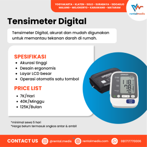 Sewa Tensimeter Digital di Sekitar Klinik Solo